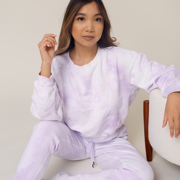 Lavender Tie Die Sweatshirt - Picture 5 of 5